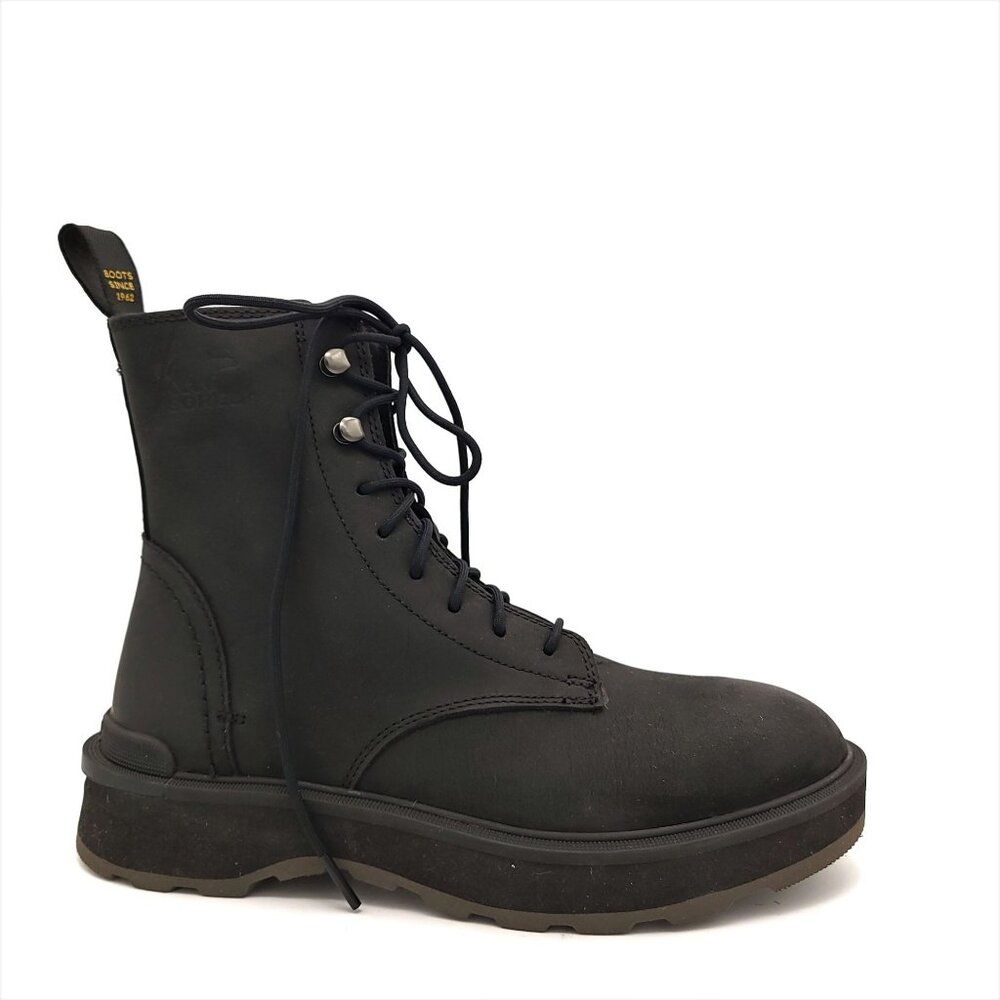 New Sorel Hi Line Lace Boots Womens 10.5 Black Goth Grunge Whimsygoth Outdoors